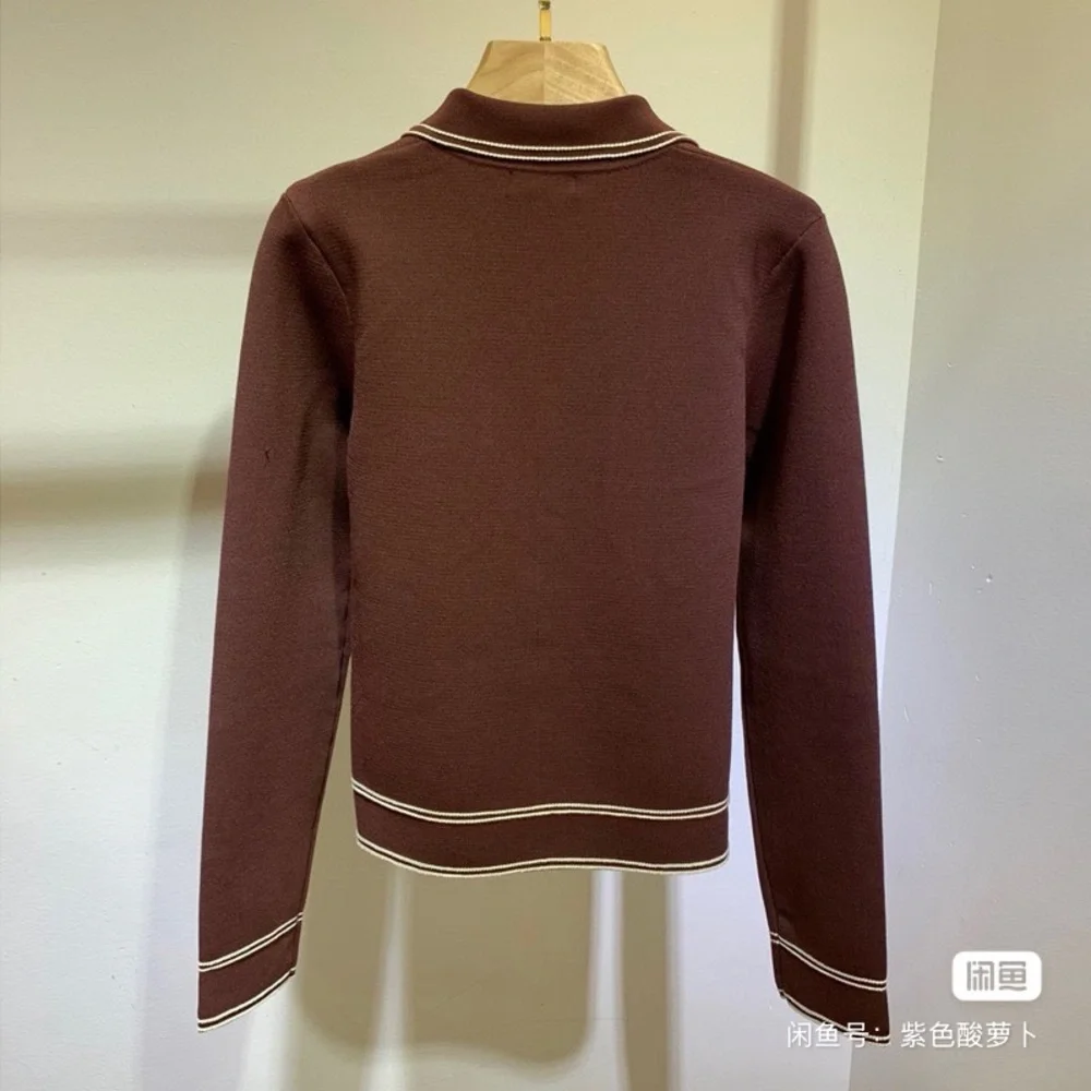 Sandro wool Elegant Brown A-Line sets - Picture 7 of 7